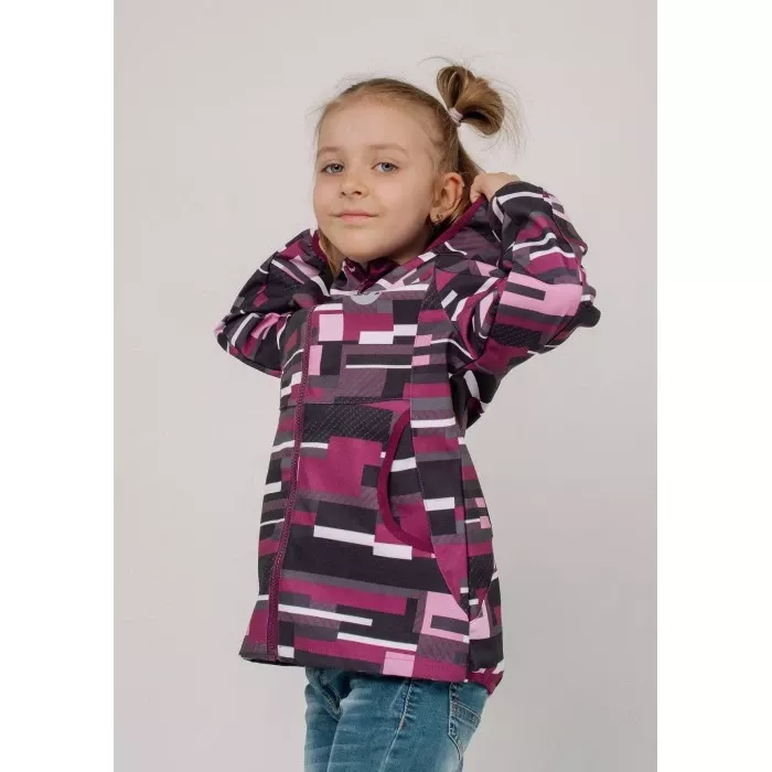 Куртка детская В19044 бордо геометрия последний размер