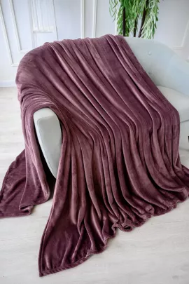 Плед покрывало однотонный Велсофт