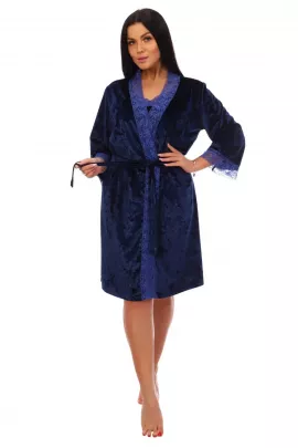 Пеньюар женский "Малахит" синий
