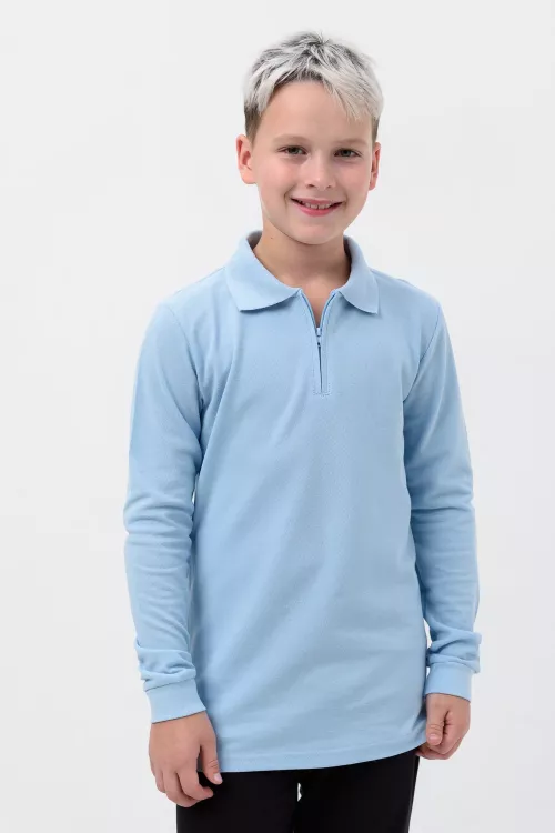 Поло Молния лакост длинный рукав подростковое