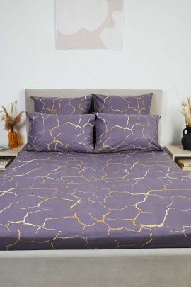 Простыня бязь - Кракле, цвет серый